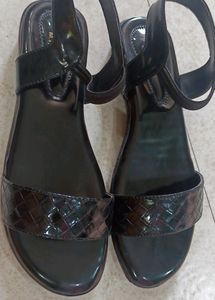 Black slippers