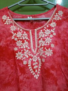 Plus Size Chikankari Kurti