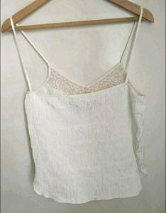 Beautiful Top With Lace And Plaid Short