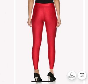 Red Shimmer Leggings (New)