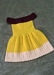 Crochet Baby Dress - Handmade