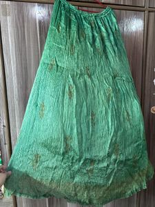 Green Ethnic Skirt