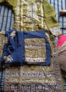 Elegant Green Embroidered Salwar Kameez Suit