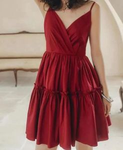 Red Spaghetti Strap Dress