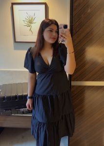 Elegant Black Tiered Dress