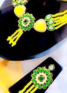 Yellow Pearl NECKLACE For Haldi