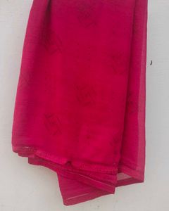 Dark Pink Saree