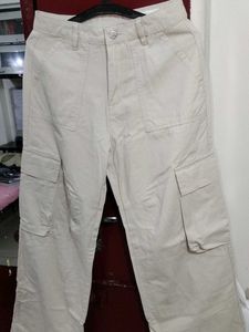 Beige Cargo Pants