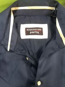 Two Party Wear Shirts With Slim Fit In Black And Dark Blue Colours