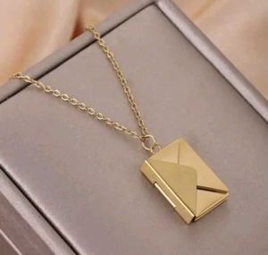 Envelope Locket Necklace Set