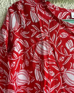 Red Printed Kurti
