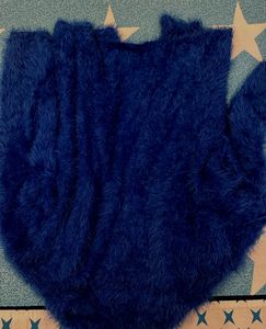 Blue Fuzzy Cardigan