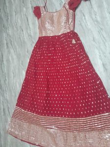 Elegant gown with dupatta