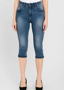 Capri Jeans with Rhinestone Detail