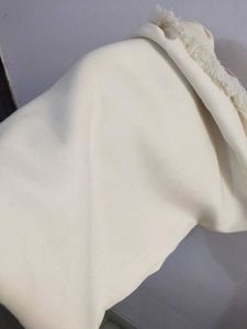 Cream Wool Blend Shawl