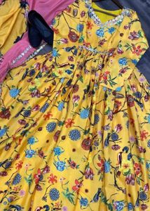 New Designer Stylist Gown With Full Flair