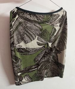 Leaf Print Skirt
