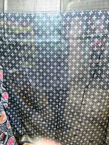 Navy Blue Jaquard Silk Saree