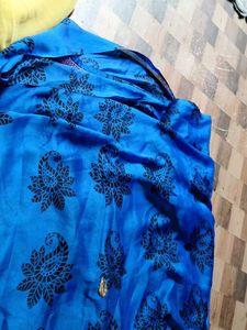 Like New Navy Blue Colour Saree