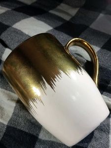 Gold &amp; White Accent Cup quantity 1