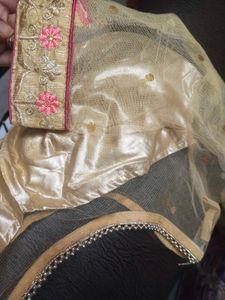 Beautiful Saree With Dora Work