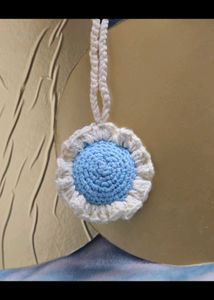 Handmade Crochet Flower Keychain