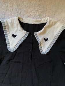 Korean Cute Black Dress