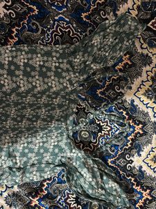 Green Floral Tiered Sundress