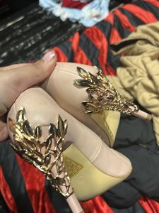 Gold Embellished Heels