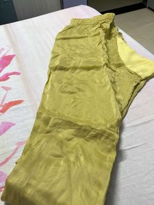 Lime Green Kurta Set Wid Dupatta
