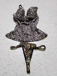 Leopard Print Lingerie Set