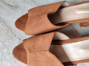 Peep Toe Slip On Heel