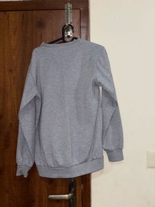 Gray Planet Embroidered Sweatshirt