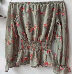 Floral Korean Top