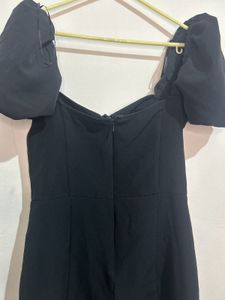 Chic Black Off-Shoulder Mini Dress