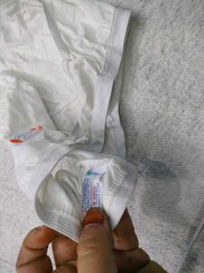 White Cotton Briefs 💚