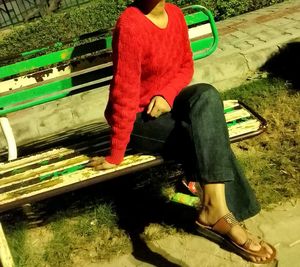 Red Woolen Stylish Top