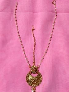 Combo Of Earring Chain And Mangtika