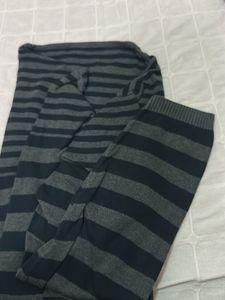 Striped Graphic Sweater Tee