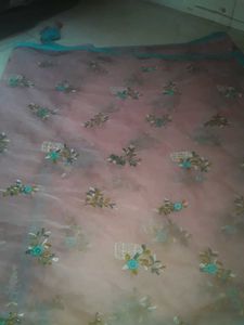 Embroidered Net Dupatta