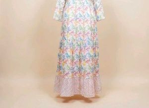 Elegant Floral Print Kurta