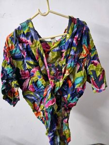 front tie up hawaiian shirt