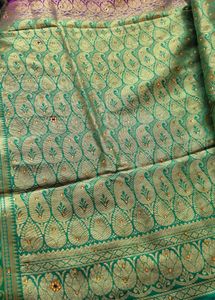 Magenta color beautiful saree