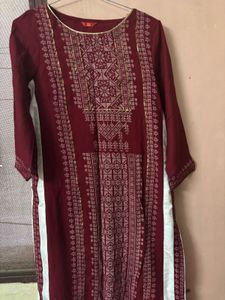 Elegant Maroon Kurta