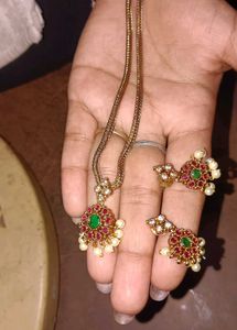 Elegant Pendant and Earring Set