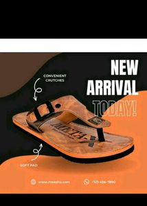 Men&#39;s Synthetic Leather Slippers