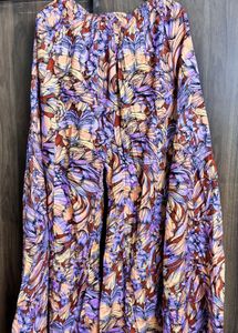 Floral Print Wide Leg Pants