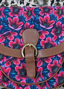 Brand New Floral Pink Sling Bag