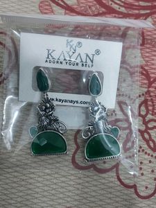 Kayan Green Stone Earrings