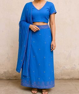 Blue Lehenga Choli Set